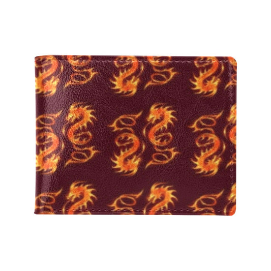 Dragons Fire Design Men's ID Card Wallet