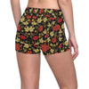 Cranberry Pattern Print Design CB02 Yoga Shorts