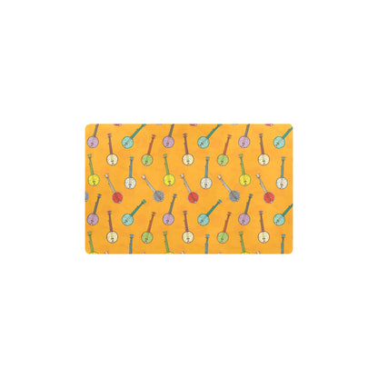 Banjo Pattern Print Design 02 Kitchen Mat