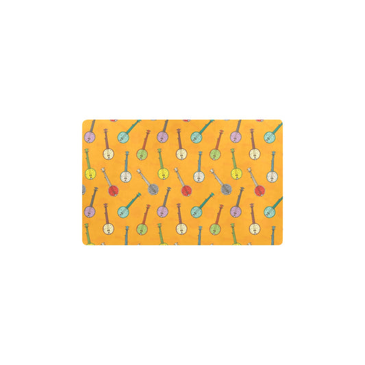 Banjo Pattern Print Design 02 Kitchen Mat