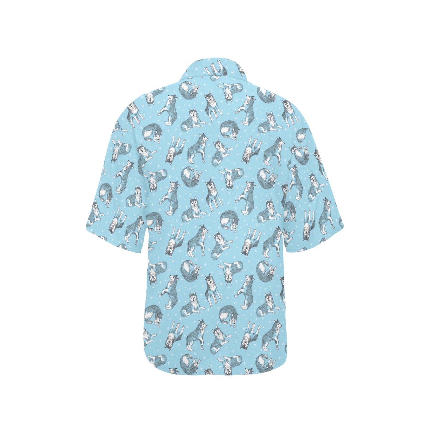Wolf Design Print Pattern Women's Hawaiian Shirt