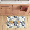 Colorful Tropical Palm Leaves Kitchen Mat