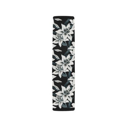 Lily Pattern Print Design 03 Car Seat Belt Cover