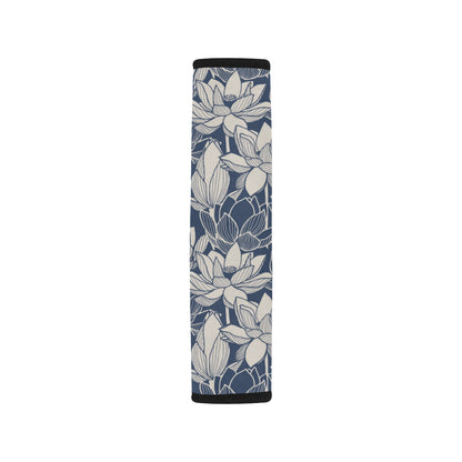 Water Lily Pattern Print Design WL04 Car Seat Belt Cover