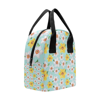 Daffodils Pattern Print Design DF07 Insulated Lunch Bag