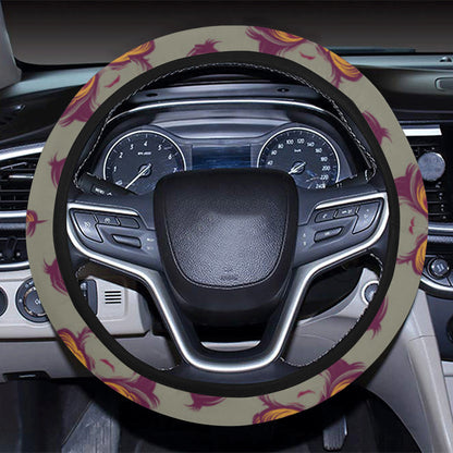 Chimpanzee Pattern Print Design 02 Steering Wheel Cover with Elastic Edge