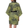 Military Camouflage Pattern Print Design 02 Women's Short Kimono