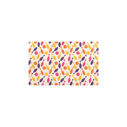 Bowling Pattern Print Design 06 Kitchen Mat
