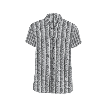 Celtic Pattern Print Design 03 Men's Short Sleeve Button Up Shirt
