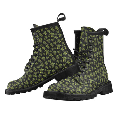 Green Tribal Turtle Polynesian Themed Women's Boots