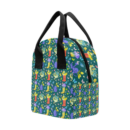 Gardening Pattern Print Design G08 Insulated Lunch Bag