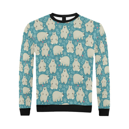 Bear Pattern Print Design BE04 Men Long Sleeve Sweatshirt