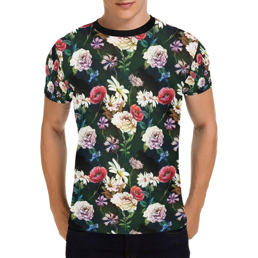 Summer Floral Print Design LKS303 Men's All Over Print T-shirt
