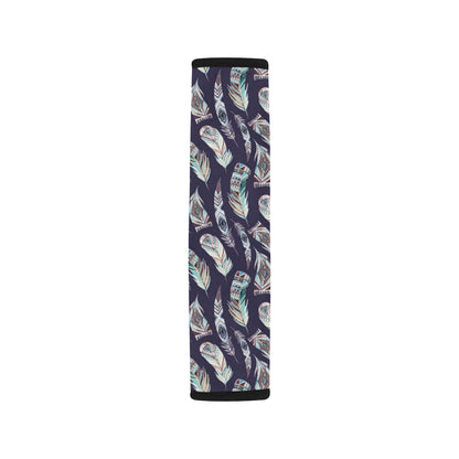 Feather Vintage Boho Design Print Car Seat Belt Cover