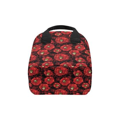 Camellia Pattern Print Design CM06 Insulated Lunch Bag