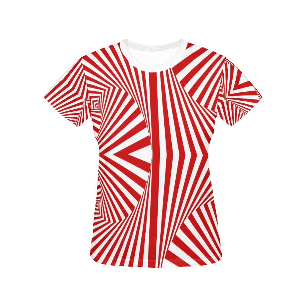 Vortex Print Design LKS304 Women's  T-shirt
