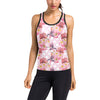 Bird Of Paradise Pattern Print Design BOP011 Women's Racerback Tank Top