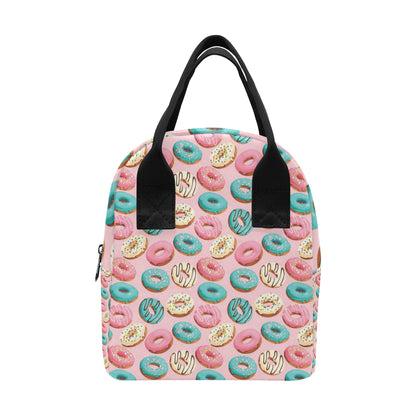 Donut Pattern Print Design DN06 Insulated Lunch Bag