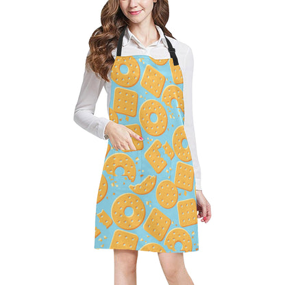 Cracker Pattern Print Design 02 Apron with Pocket