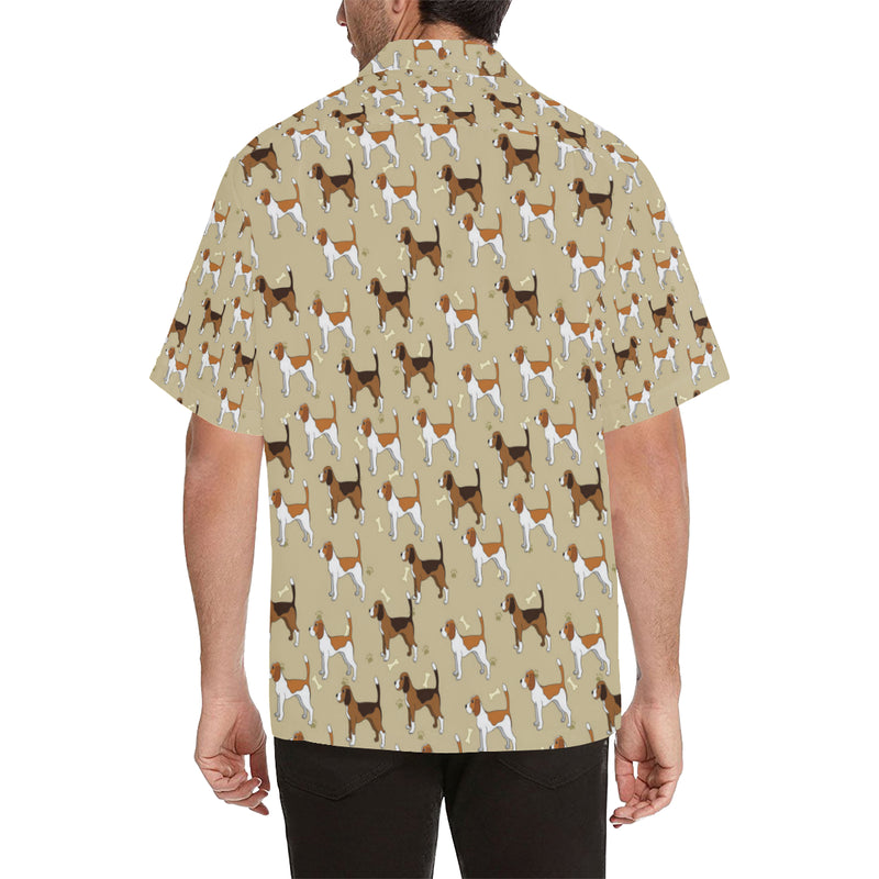 Beagle Pattern Print Design 01 Men's Hawaiian Shirt