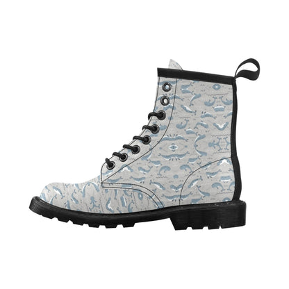 Narwhal Pattern Print Women's Boots