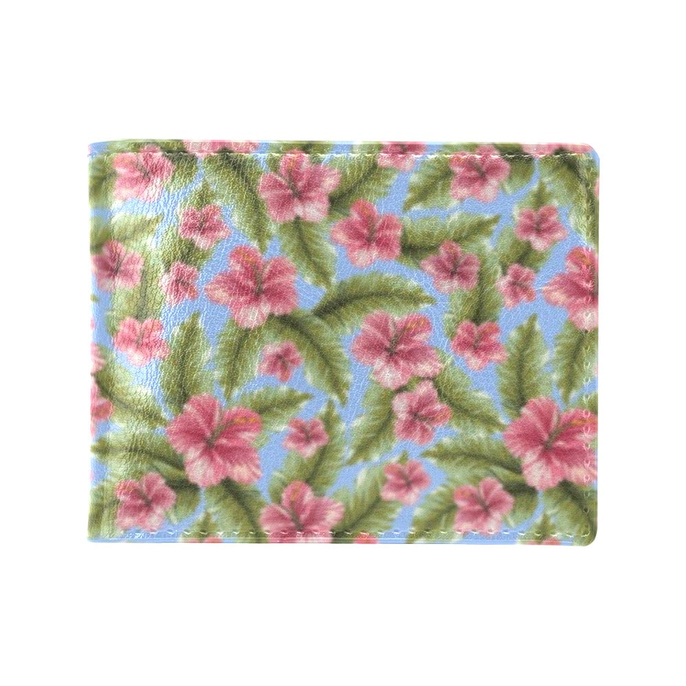 Tropical Flower Print Design LKS301 Men's ID Card Wallet