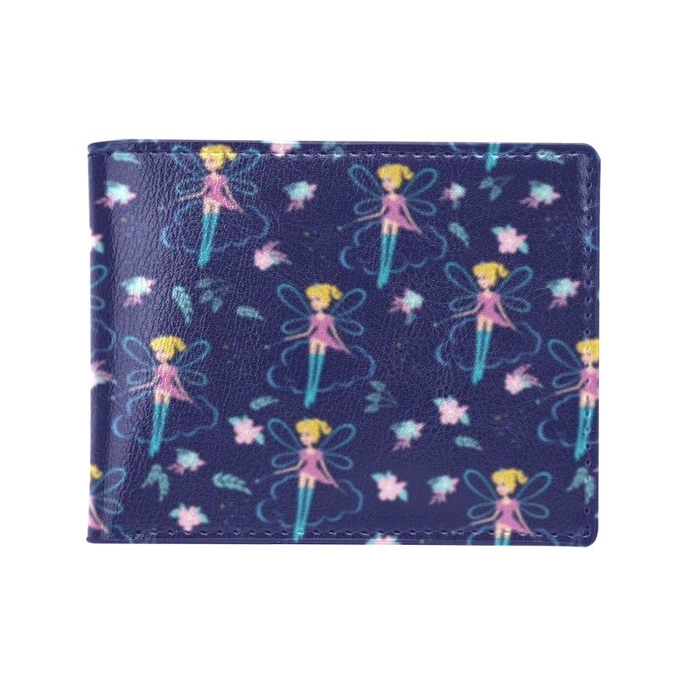 Fairy Cartoon Style Print Pattern Men's ID Card Wallet