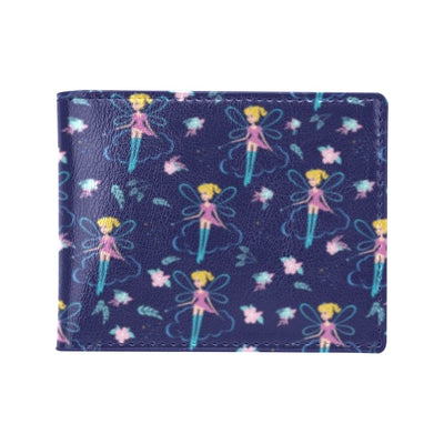 Fairy Cartoon Style Print Pattern Men's ID Card Wallet