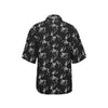 Deer Skeleton Print Pattern Women's Hawaiian Shirt