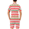 Camper Camping Ugly Christmas Design Print Men's Romper