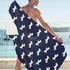 Scottish Terriers Print Design LKS3019 Beach Towel 32" x 71"