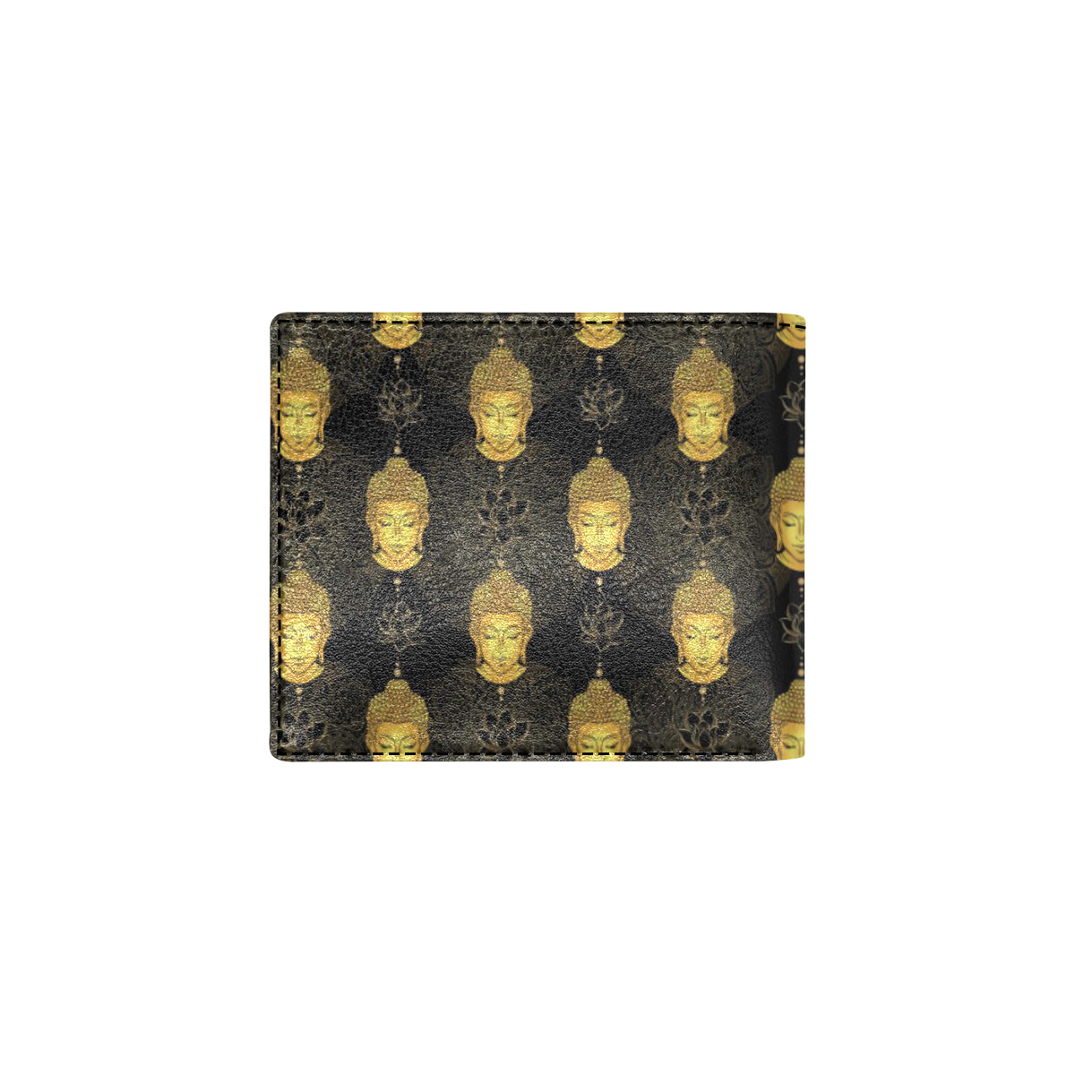 Buddha Pattern Print Design 04 Men's ID Card Wallet