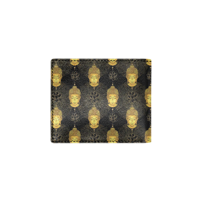 Buddha Pattern Print Design 04 Men's ID Card Wallet
