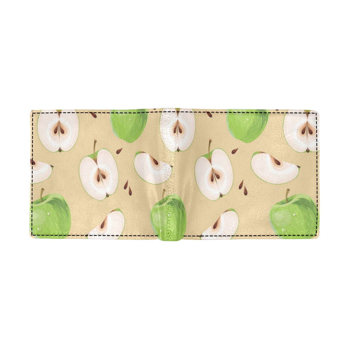 Apple Pattern Print Design AP07 Men's ID Card Wallet