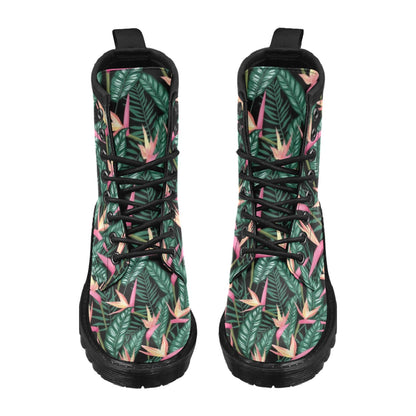 Bird Of Paradise Pattern Print Design BOP03 Women's Boots
