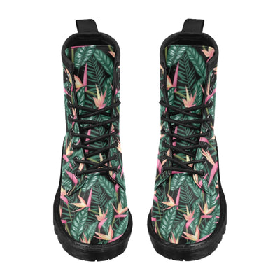 Bird Of Paradise Pattern Print Design BOP03 Women's Boots