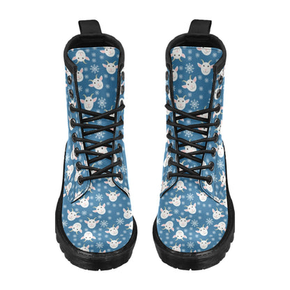 Goat Print Design LKS402 Women's Boots