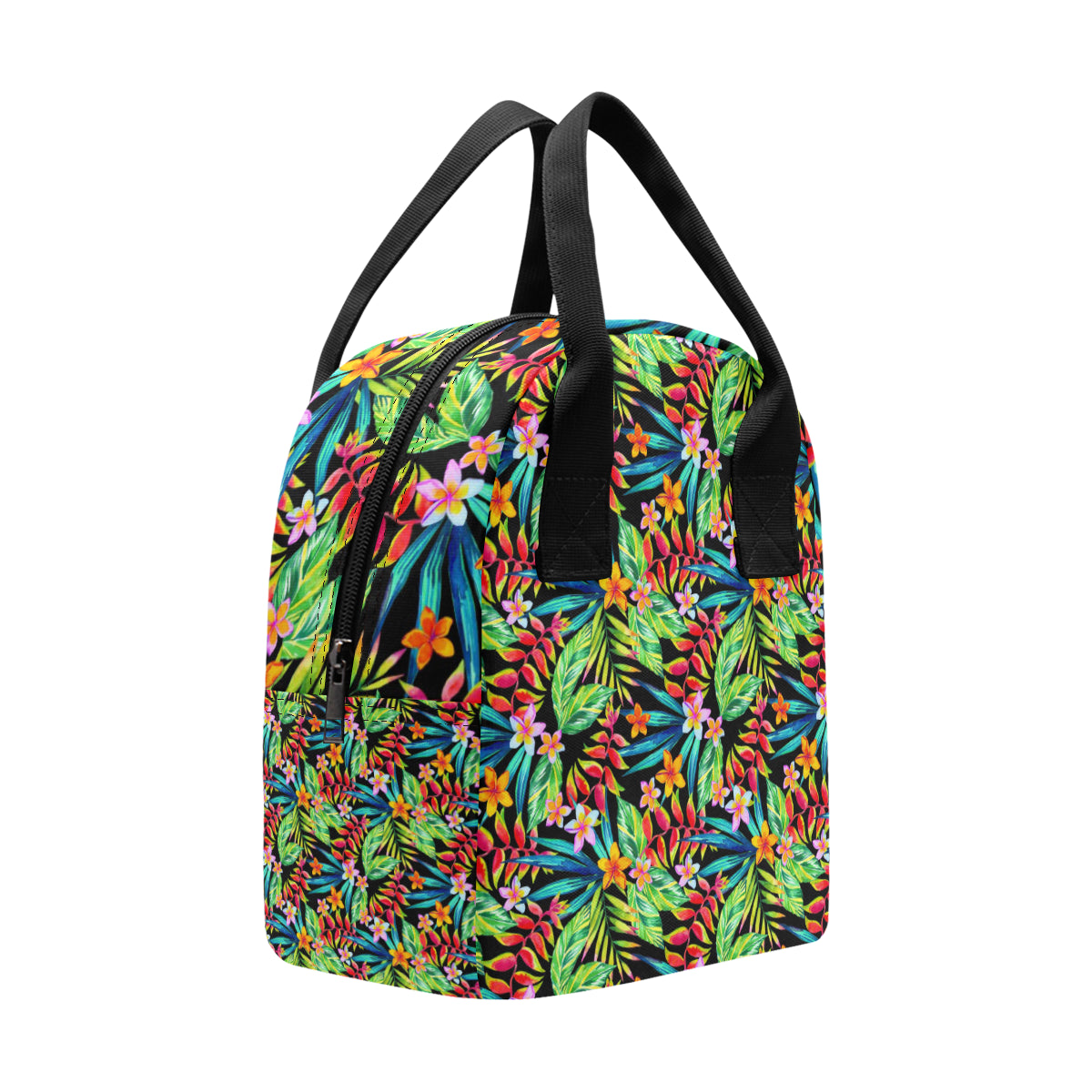 Heliconia Pattern Print Design HL09 Insulated Lunch Bag