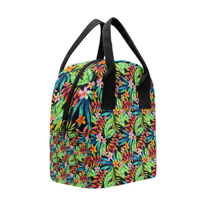 Heliconia Pattern Print Design HL09 Insulated Lunch Bag