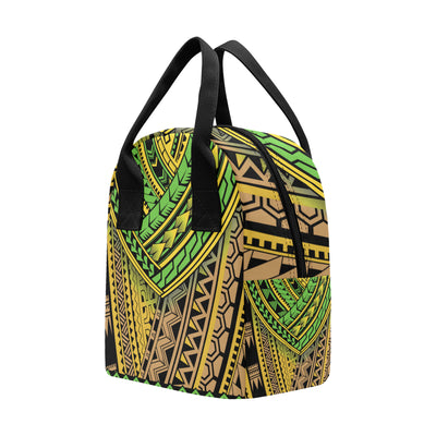 Polynesian Tribal Color Insulated Lunch Bag