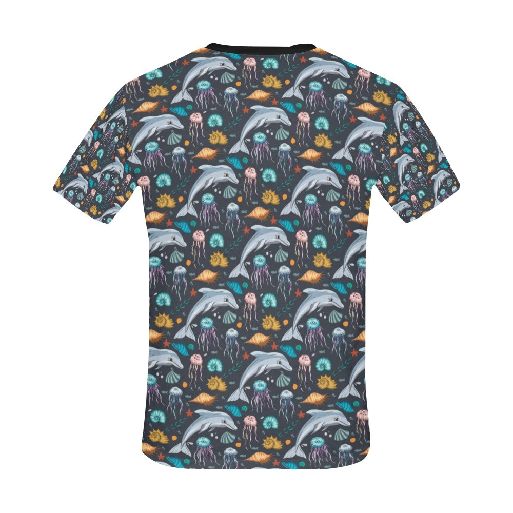 Underwater Dolphin Print Design LKS304 Men's All Over Print T-shirt