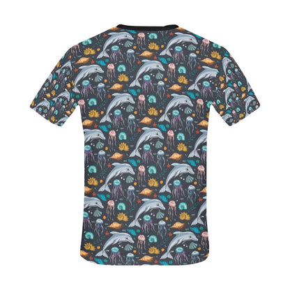 Underwater Dolphin Print Design LKS304 Men's All Over Print T-shirt