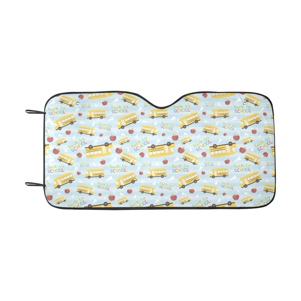 School Bus Back To School Print Design LKS303 Car front Windshield Sun Shade