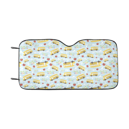 School Bus Back To School Print Design LKS303 Car front Windshield Sun Shade