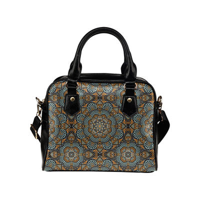 Mandala Pattern Print Design 05 Shoulder Handbag