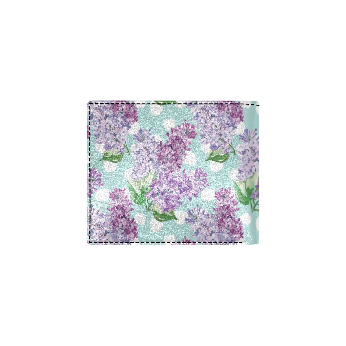Lilac Pattern Print Design 02 Men's ID Card Wallet