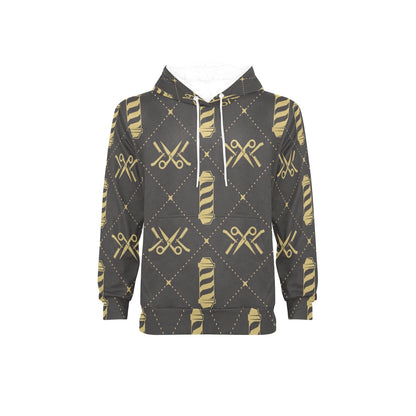 Barber Design Print Pattern JJ008 Men's Pullover Hoodie
