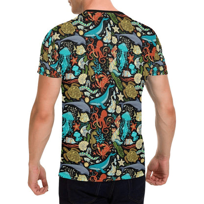 Underwater Animal Print Design LKS301 Men's All Over Print T-shirt