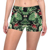 Bird Of Paradise Pattern Print Design BOP05 Yoga Shorts