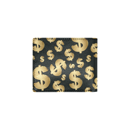 Dollar Pattern Print Design DO04 Men's ID Card Wallet